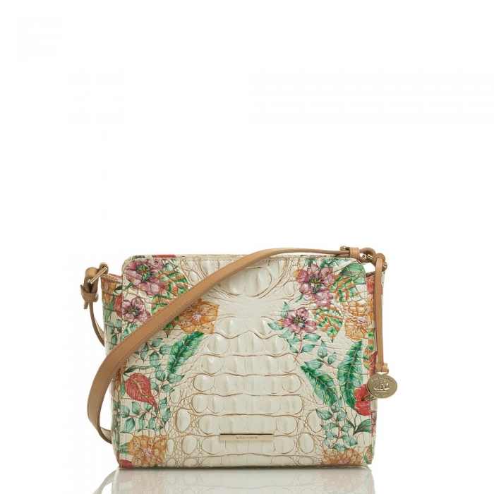 Brahmin Carrie Crossbody Ivory Tahiti ID:Brahmin-203328