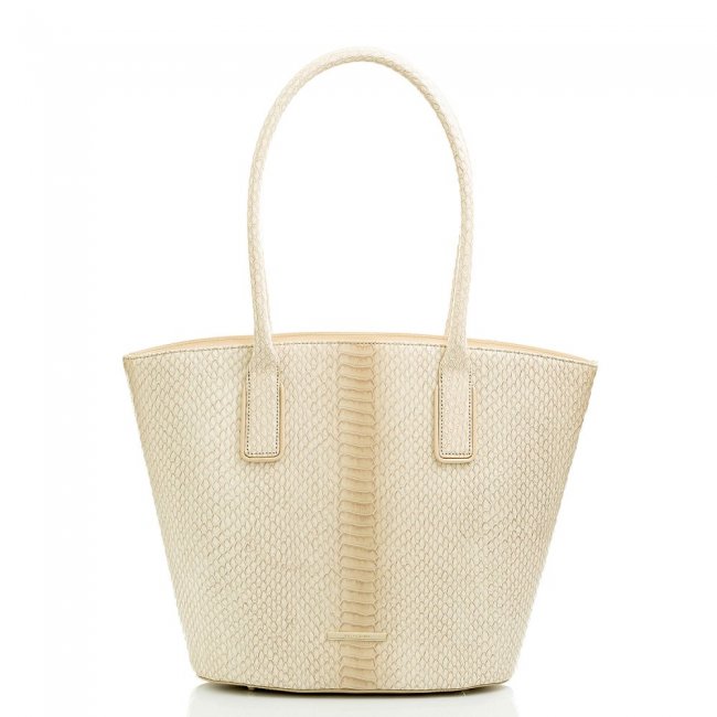 Brahmin Medium Bowie Praline Plaza ID:Brahmin-202767