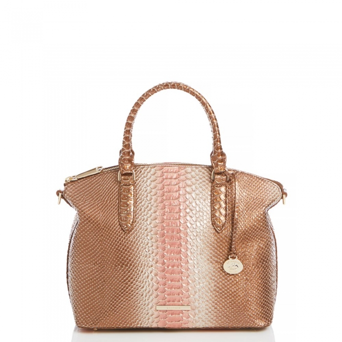 Brahmin Duxbury Satchel Natural CocoBay ID:Brahmin-203062