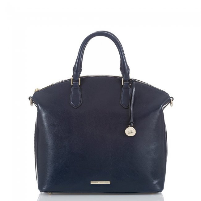 Brahmin Large Duxbury Satchel Navy Topsail ID:Brahmin-202994