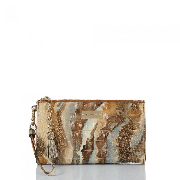 Brahmin Millie Wristlet Caribou Melbourne ID:Brahmin-203645