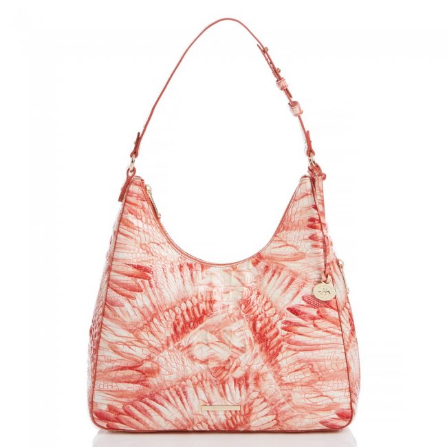 Brahmin Tabitha Pink Flamingo Melbourne ID:Brahmin-202896 Brahmin Tabitha Pink Flamingo Melbourne ID:Brahmin-202896