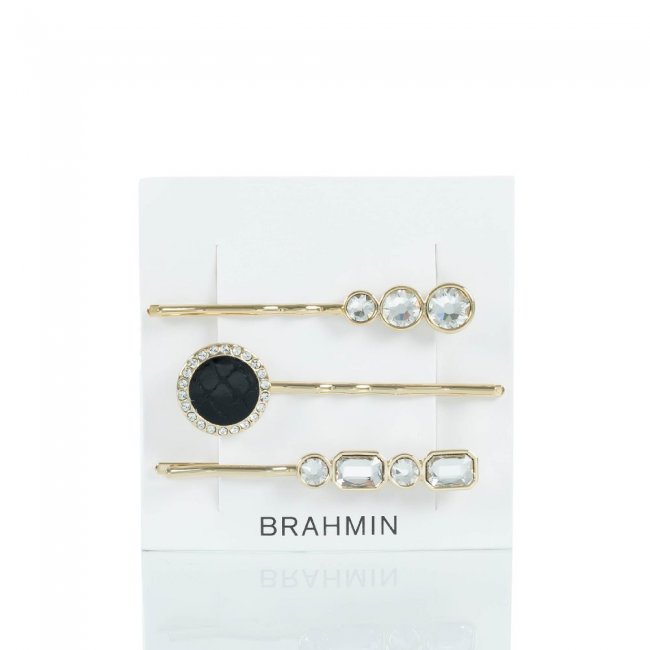 Brahmin Trio Hair Pins Black Fairhaven ID:Brahmin-203876