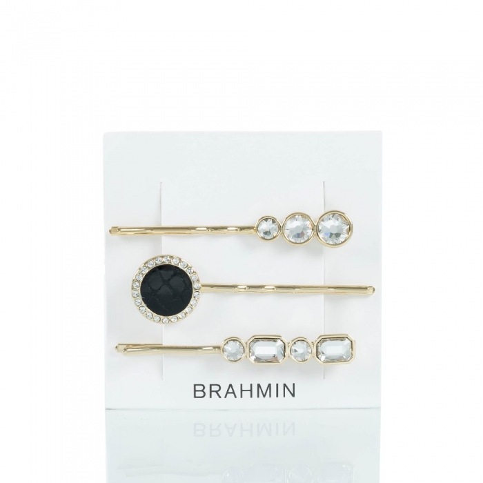 Brahmin Trio Hair Pins Black Fairhaven ID:Brahmin-203876