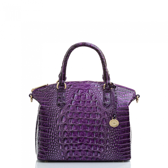 Brahmin Purple Leather Duxbury Satchel | Ultraviolet Ombre ID:Brahmin-203049