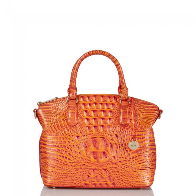Brahmin Duxbury Satchel Dusty Orange Melbourne ID:Brahmin-203047