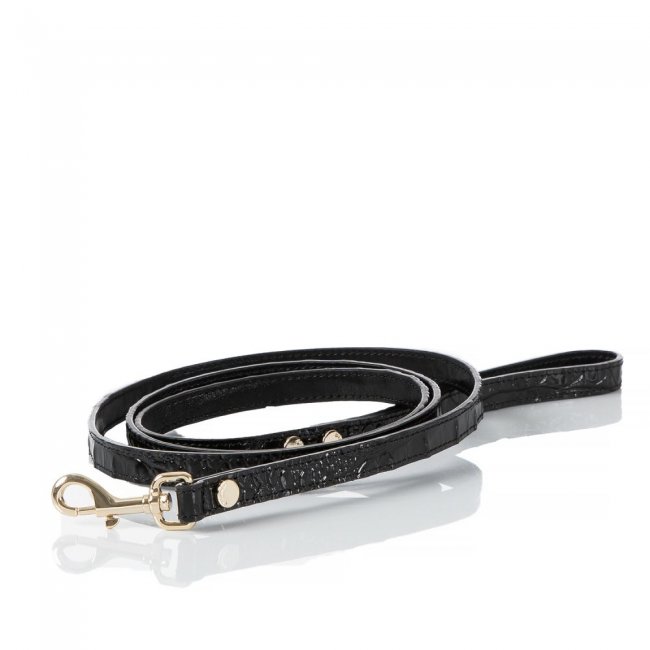 Brahmin Small Pet Leash Black Melbourne ID:Brahmin-203584