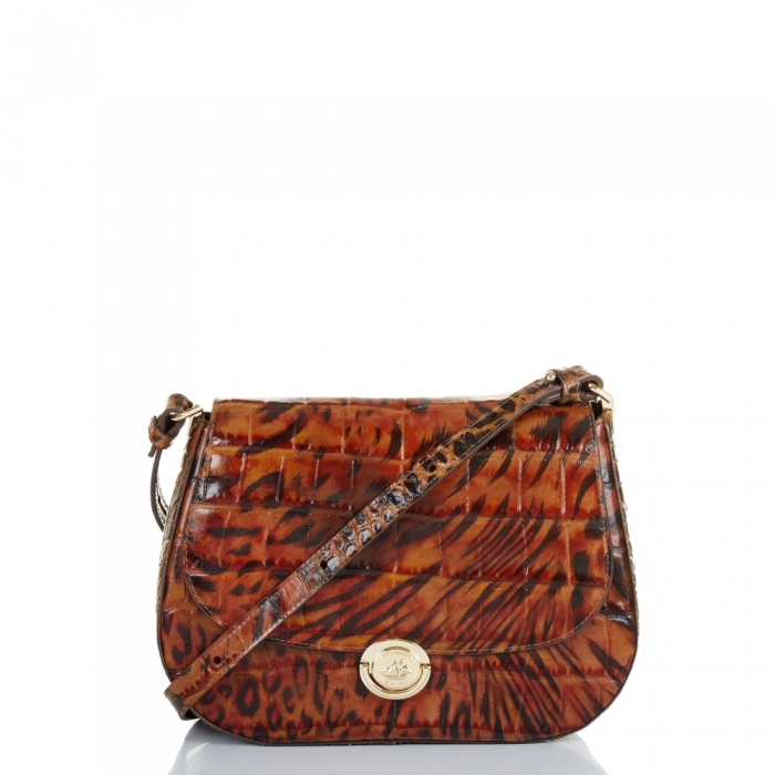 Brahmin Small Nadine Cognac Hendrix ID:Brahmin-202591