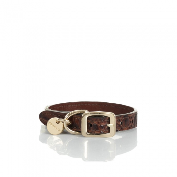 Brahmin Small Pet Collar Pecan Melbourne ID:Brahmin-203595
