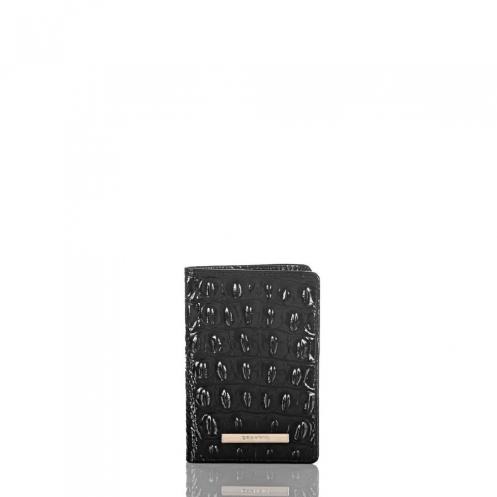 Brahmin Passport Wallet Black Melbourne ID:Brahmin-203558