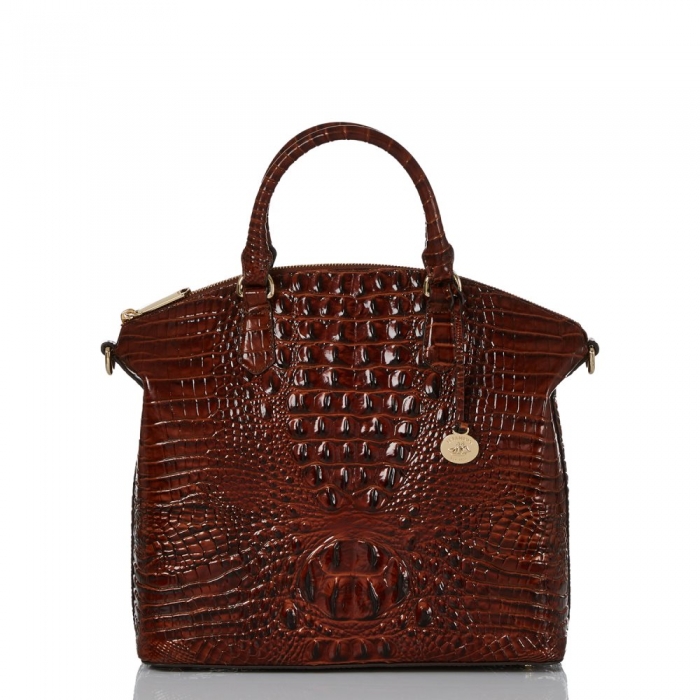 Brahmin Large Duxbury Satchel Pecan Melbourne ID:Brahmin-203067