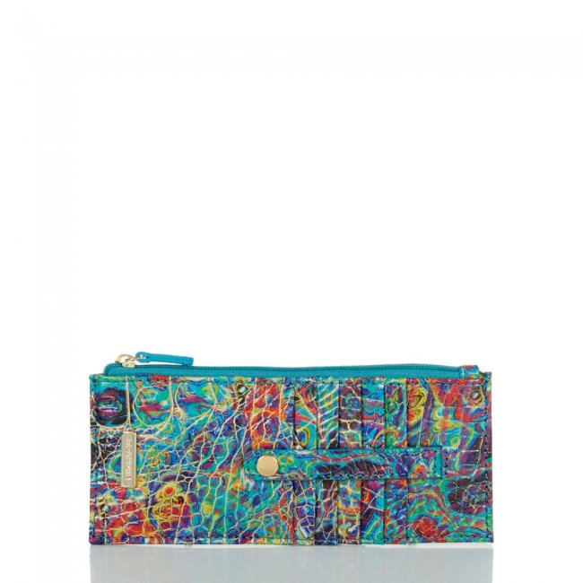 Brahmin Credit Card Wallet Blue Ammolite Melbourne ID:Brahmin-203631