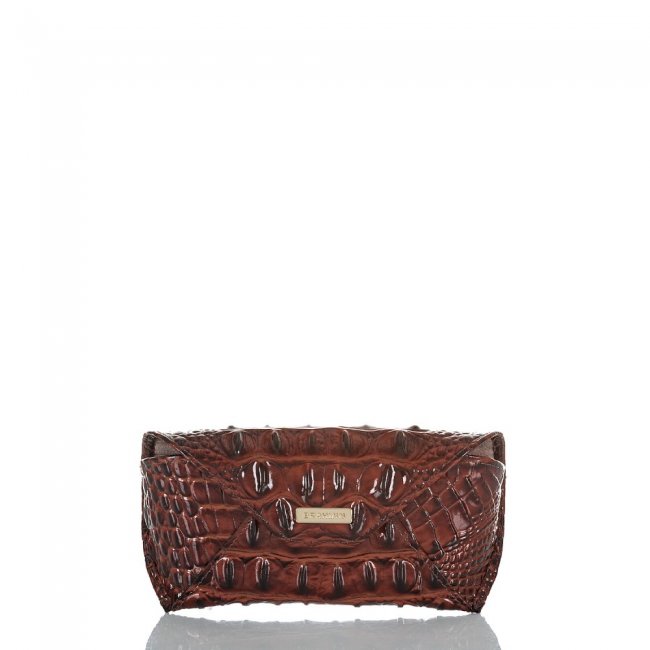 Brahmin Designer Leather Eyeglass Case | Pecan Melbourne ID:Brahmin-203568
