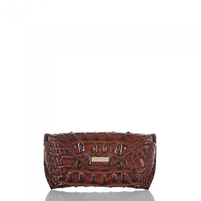 Brahmin Designer Leather Eyeglass Case | Pecan Melbourne ID:Brahmin-203568