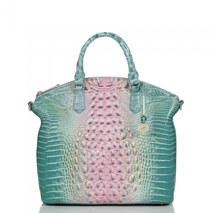 Brahmin Large Duxbury Satchel Cotton Candy Ombre Melbourne ID:Brahmin-203072