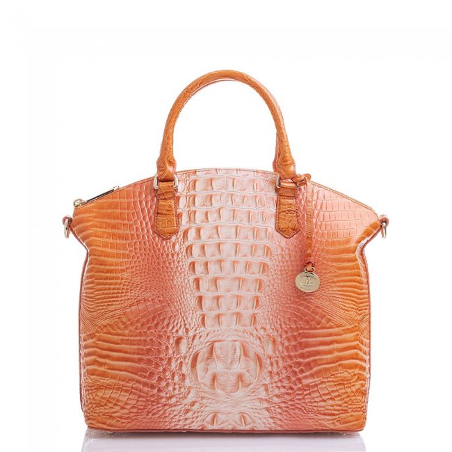 Brahmin Large Duxbury Satchel Sherbert Ombre Melbourne ID:Brahmin-203016