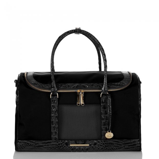 Brahmin Designer Leather Pet Carrier | Black Melbourne ID:Brahmin-203599