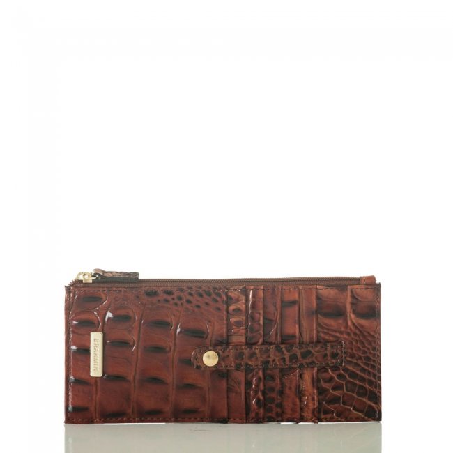 Brahmin Slim Credit Card Wallet | Pecan Melbourne ID:Brahmin-203739