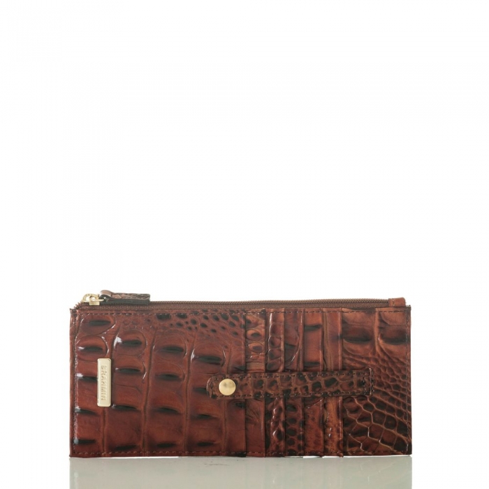 Brahmin Slim Credit Card Wallet | Pecan Melbourne ID:Brahmin-203739
