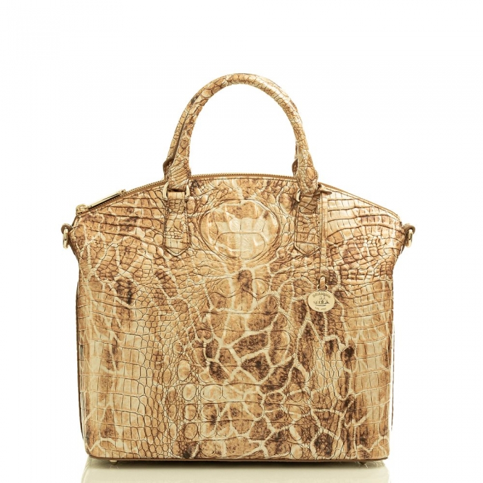 Brahmin Large Duxbury Satchel Camel Safari Melbourne ID:Brahmin-202947
