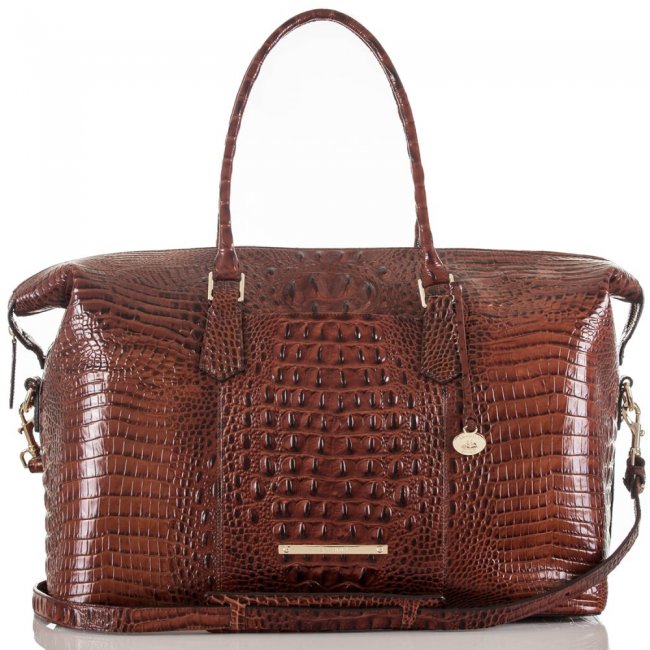 Brahmin Duxbury Weekender | Brown Leather Weekend Bag ID:Brahmin-202678
