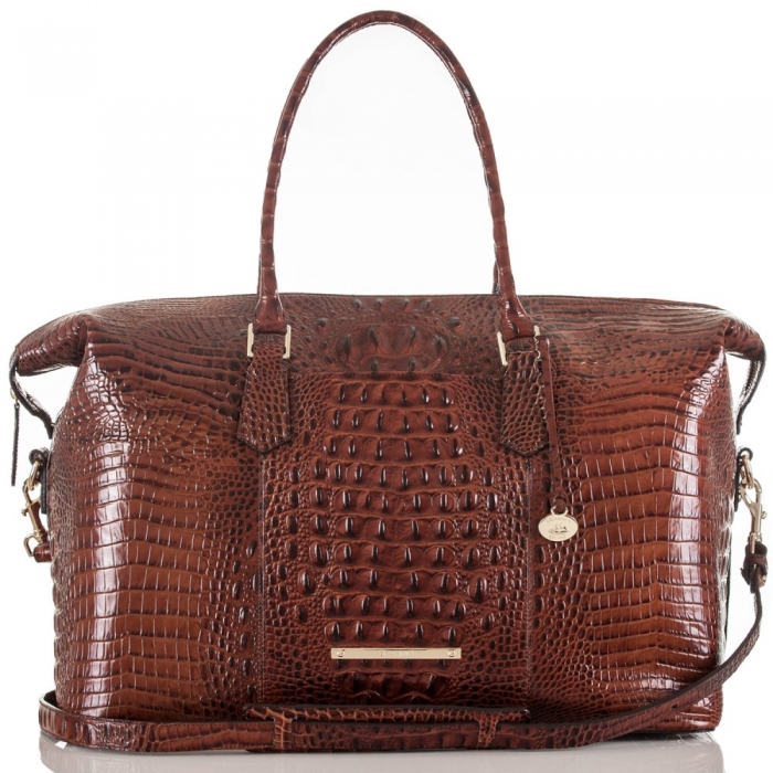 Brahmin Duxbury Weekender | Brown Leather Weekend Bag ID:Brahmin-202678