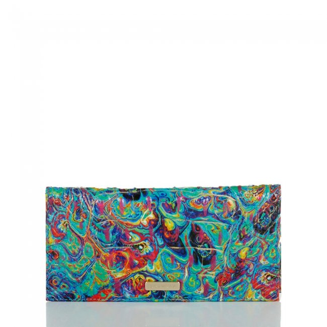 Brahmin Cordelia Checkbook Blue Ammolite Melbourne ID:Brahmin-203632