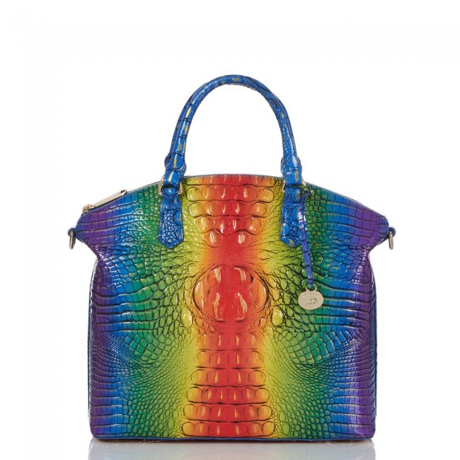 Brahmin Large Duxbury Satchel Popsicle Ombre Melbourne ID:Brahmin-203070