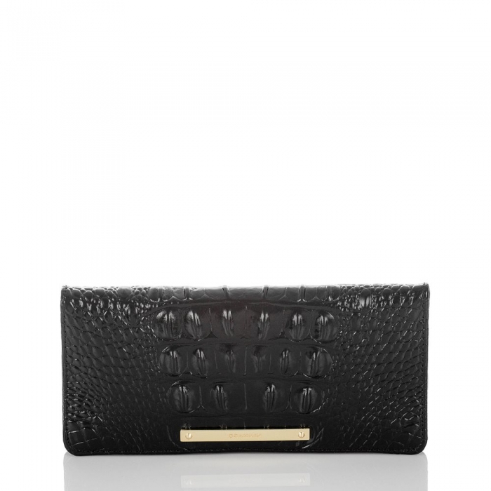 Brahmin Ady Black Leather Wallet | Black Melbourne ID:Brahmin-203615