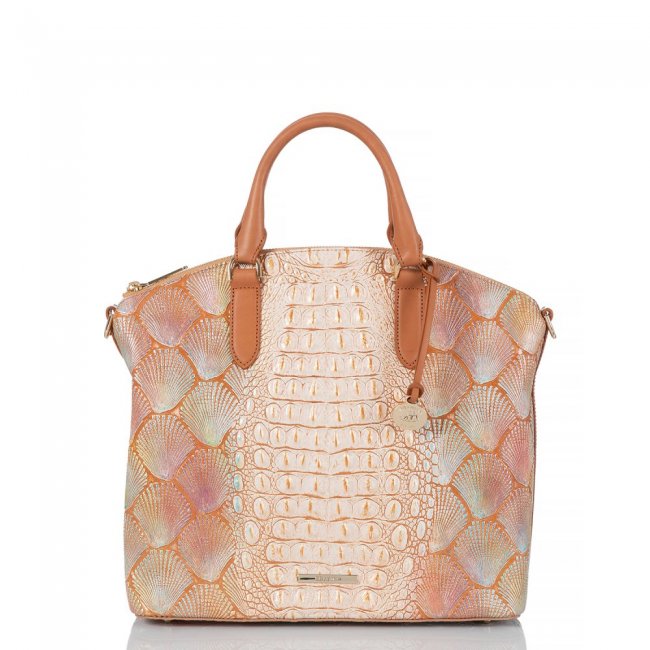 Brahmin Large Duxbury Satchel Scallop Bondi ID:Brahmin-203102