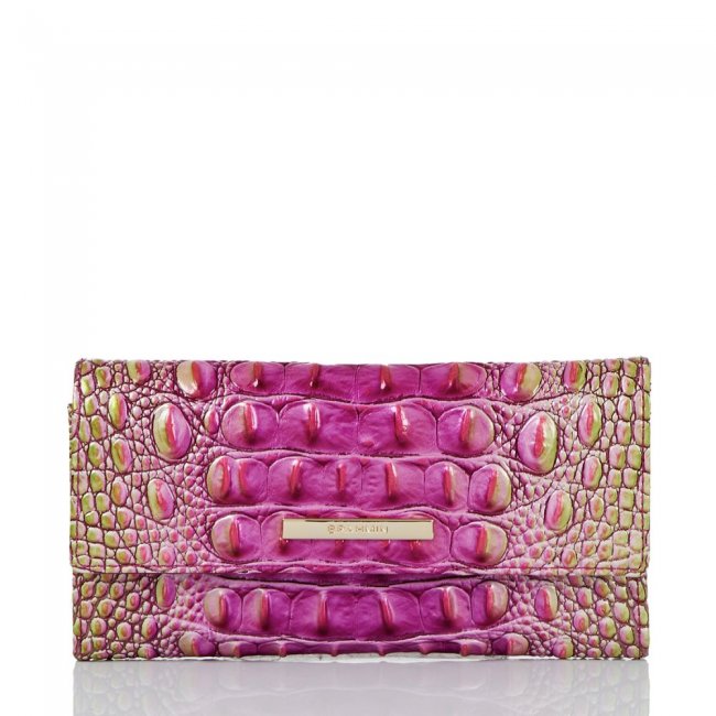 Brahmin Cordelia Wallet Limeade Ombre Melbourne ID:Brahmin-203713