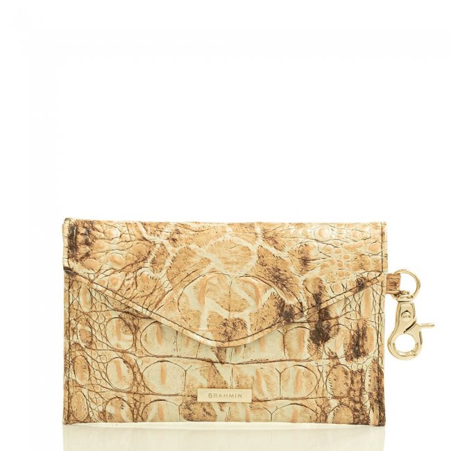 Brahmin Mini Envelope Case Camel Safari Melbourne ID:Brahmin-203562
