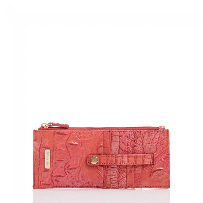 Brahmin Credit Card Wallet Punchy Coral Melbourne ID:Brahmin-203767