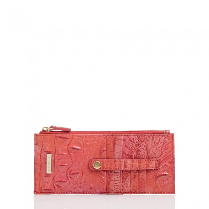 Brahmin Credit Card Wallet Punchy Coral Melbourne ID:Brahmin-203767