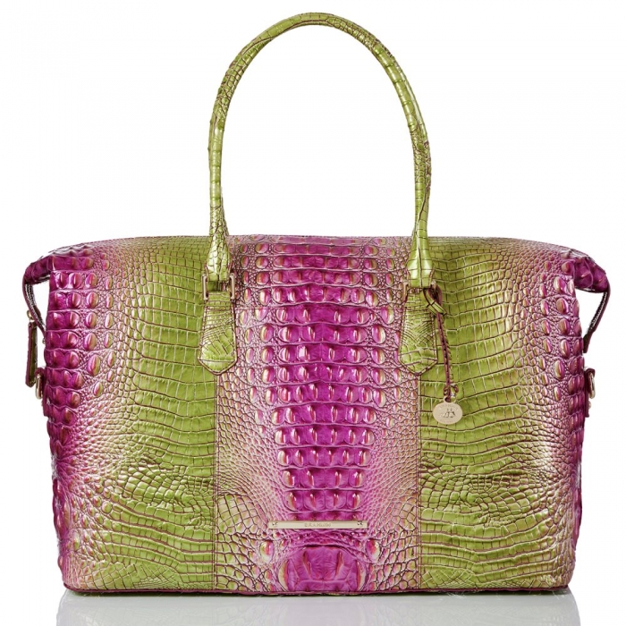 Brahmin Duxbury Weekender Limeade Ombre Melbourne ID:Brahmin-202685