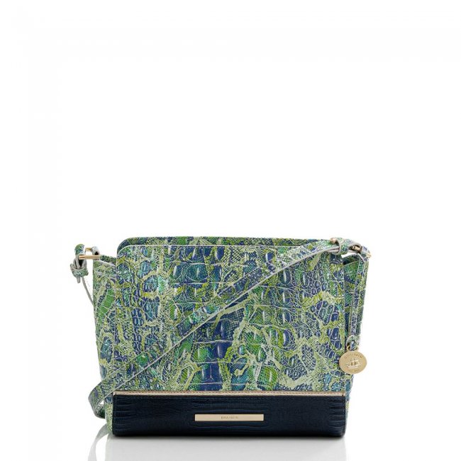 Brahmin Carrie Crossbody Green Viper Mackay ID:Brahmin-203324