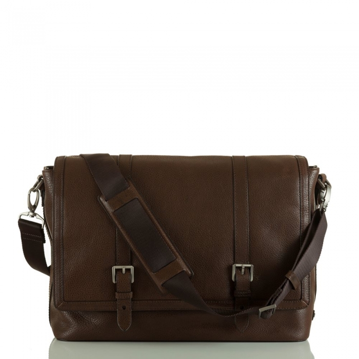 Brahmin Mason Messenger Cocoa Brown Manchester ID:Brahmin-202658