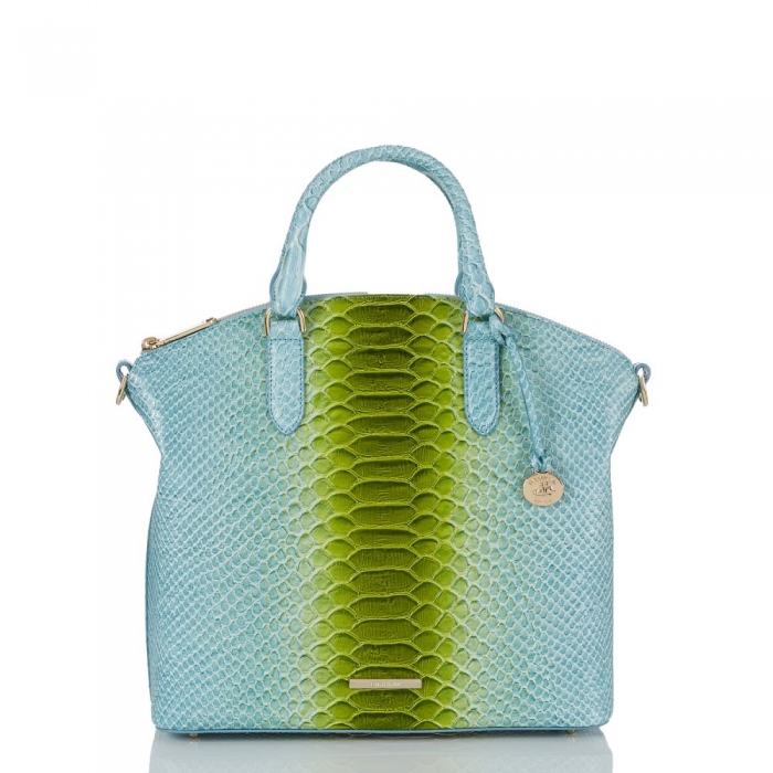 Brahmin Large Duxbury Satchel Limeade Rivers ID:Brahmin-203105