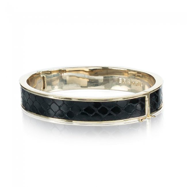 Brahmin Heritage Leather Bangle Black Fairhaven ID:Brahmin-203879