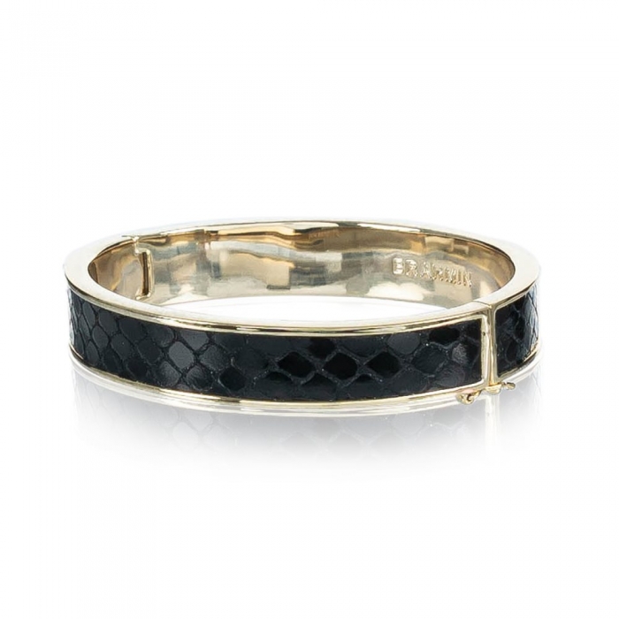 Brahmin Heritage Leather Bangle Black Fairhaven ID:Brahmin-203879