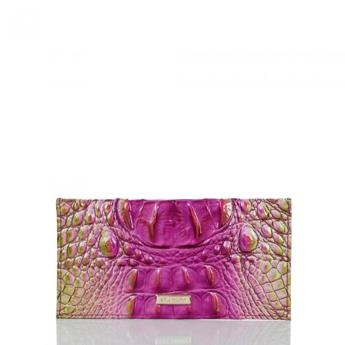 Brahmin Cordelia Checkbook Limeade Ombre Melbourne ID:Brahmin-203712