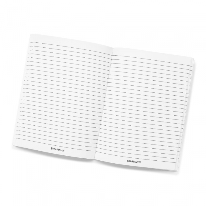 Brahmin Ruled Notebook Side-Bound 6x8 White Stationery ID:Brahmin-203863