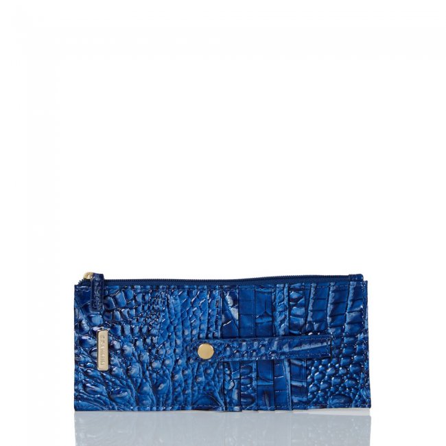 Brahmin Credit Card Wallet Vista Blue Ombre Melbourne ID:Brahmin-203824