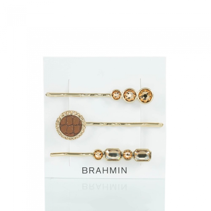 Brahmin Trio Hair Pins Bronze Fairhaven ID:Brahmin-203881