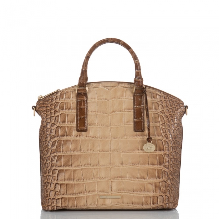 Brahmin Large Duxbury Satchel Tan Harmon ID:Brahmin-203100