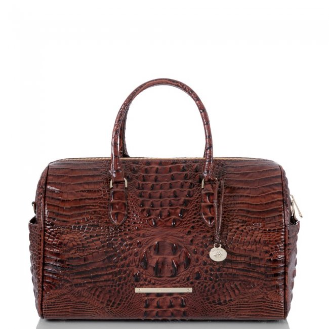 Brahmin Spencer | Brown Leather Weekend Duffle Bag ID:Brahmin-202696