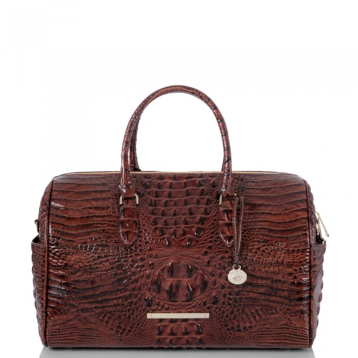 Brahmin Spencer | Brown Leather Weekend Duffle Bag ID:Brahmin-202696