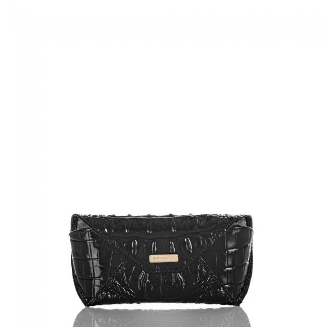 Brahmin Black Leather Eyeglass Case | Black Melbourne ID:Brahmin-203555