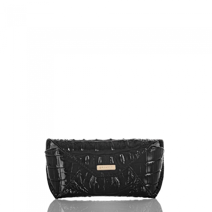 Brahmin Black Leather Eyeglass Case | Black Melbourne ID:Brahmin-203555
