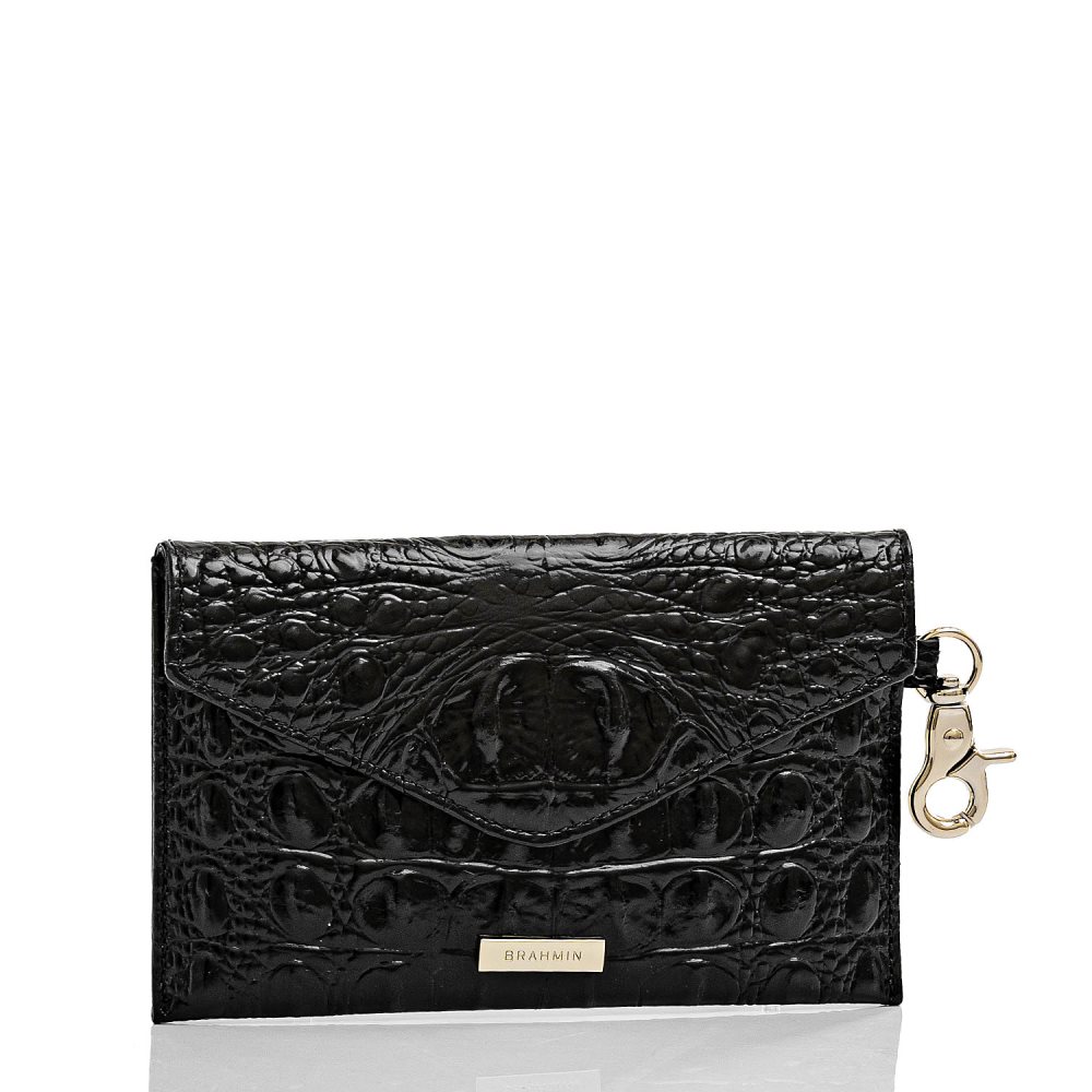 Brahmin Mini Envelope Case Black Melbourne ID:Brahmin-203556